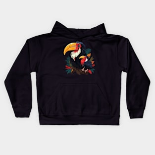 Hornbill Fathers Day Kids Hoodie